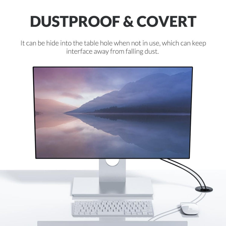 موزع سطح مكتب ORICO DESK-4U-BK بأربعة منافذ USB3.0 متعددة الوظائف