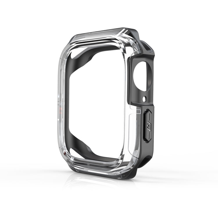 Transparent Two-color Armor Case, For Apple Watch Series 9 / 8 / 7 45mm, For Apple Watch Series 9 / 8 / 7 41mm, For Apple Watch Series 6 & SE & 5 & 4 44mm, For Apple Watch Series 6 & SE & 5 & 4 40mm