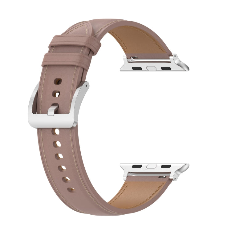 Genuine Leather Watchband, Size: Free Size For Apple Watch Series 7 45mm / 6&SE&5&4 44mm / 3&2&1 42mm, Size: Free Size For Apple Watch Ultra 49mm / Series 8&7 45mm / SE 2&6&SE&5&4 44mm / 3&2&1 42mm