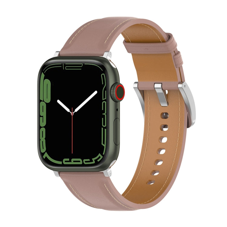 Genuine Leather Watchband, Size: Free Size For Apple Watch Series 7 45mm / 6&SE&5&4 44mm / 3&2&1 42mm, Size: Free Size For Apple Watch Ultra 49mm / Series 8&7 45mm / SE 2&6&SE&5&4 44mm / 3&2&1 42mm