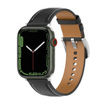 Genuine Leather Watchband, Size: Free Size For Apple Watch Series 7 45mm / 6&SE&5&4 44mm / 3&2&1 42mm, Size: Free Size For Apple Watch Ultra 49mm / Series 8&7 45mm / SE 2&6&SE&5&4 44mm / 3&2&1 42mm