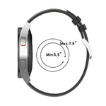 20mm Genuine Leather Watch Strap for Samsung Galaxy Watch4/Watch3 41mm/Active2/Huawei/Gaming Watch etc.