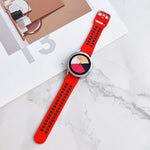 Double Buckles Two-color Silicone Watchband, For Samsung Galaxy Watch4 40mm, For Samsung Galaxy Watch4 44mm