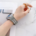 Double Buckles Two-color Silicone Watchband, For Samsung Galaxy Watch4 40mm, For Samsung Galaxy Watch4 44mm