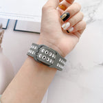 Double Buckles Two-color Silicone Watchband, For Samsung Galaxy Watch4 40mm, For Samsung Galaxy Watch4 44mm