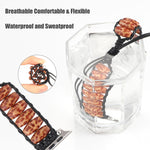 Wooden Bead Watchband For Apple Watch Series, 7 41mm / 6&SE&5&4 40mm / 3&2&1 38mm, 7 45mm / 6&SE&5&4 44mm / 3&2&1 42mm