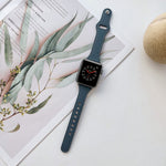 Flat Texture Leather Watchband For Apple Watch Series, 7 41mm / 6&SE&5&4 40mm / 3&2&1 38mm, 7 45mm / 6&SE&5&4 44mm / 3&2&1 42mm