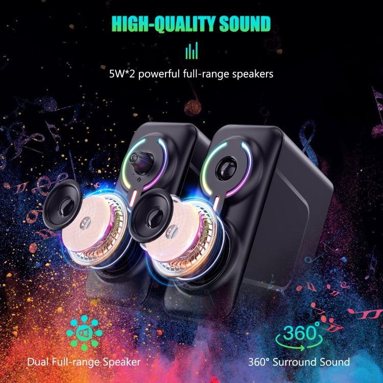 ONIKUMA L6 RGB Lighting Computer Audio with Bluetooth Function, L6