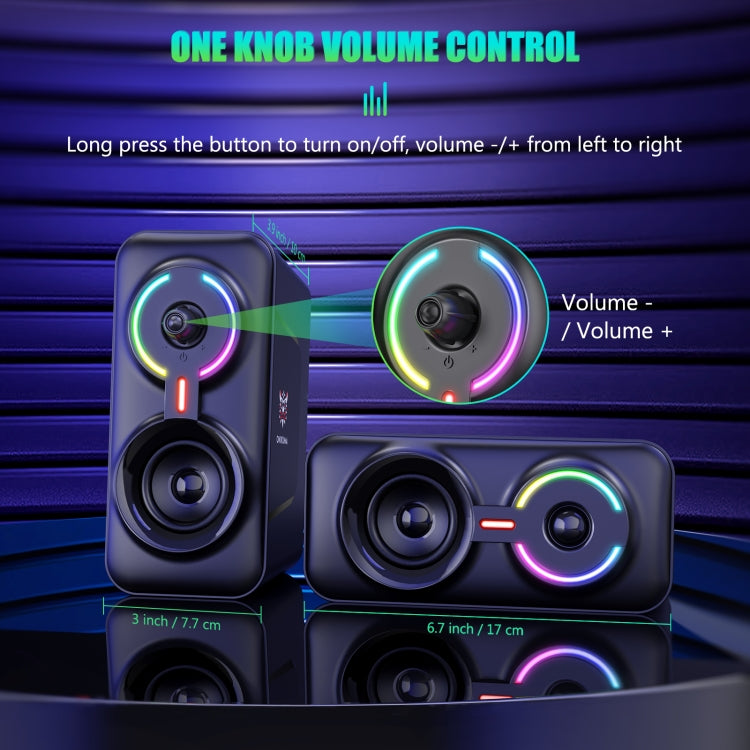 ONIKUMA L6 RGB Lighting Computer Audio with Bluetooth Function, L6