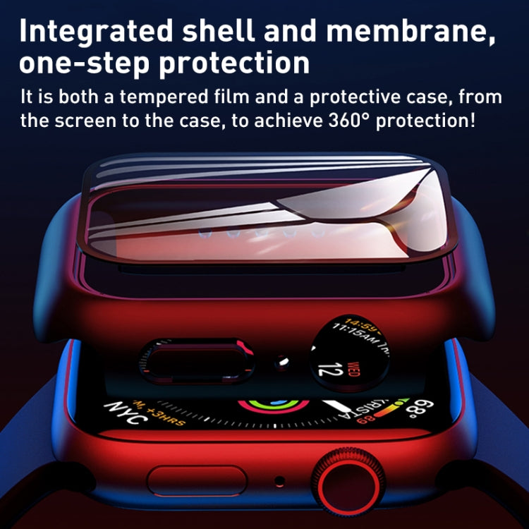 ROCK 2 in 1 PC Frame + Film Protector Case For  Apple Watch Series, 6 & SE & 5 & 4 44mm, 3 & 2 & 1 42mm, 3 & 2 & 1 38mm