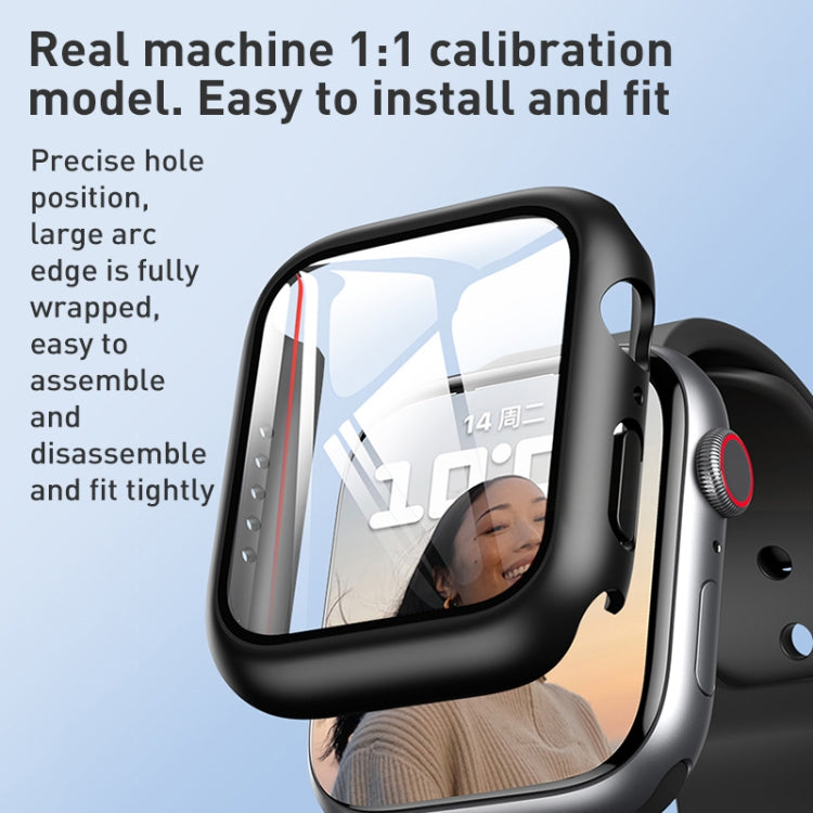 ROCK 2 in 1 PC Frame + Film Protector Case For  Apple Watch Series, 6 & SE & 5 & 4 44mm, 3 & 2 & 1 42mm, 3 & 2 & 1 38mm