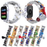 Tassel Beaded Watchband For Apple Watch Series, 7 41mm / 6&SE&5&4 40mm / 3&2&1 38mm, 7 45mm / 6&SE&5&4 44mm / 3&2&1 42mm