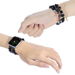 Beaded Crown Anchor Watchband For Apple Watch Series, 7 41mm / 6&SE&5&4 40mm / 3&2&1 38mm