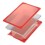 غطاء حماية للابتوب بلونين مقاوم للسقوط من TPU + PC، لماك بوك برو 16.2 بوصة A2485 2021