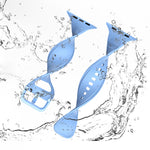 Silicone Stitching Watchband For Apple Watch Series, 7 41mm / 6&SE&5&4 40mm / 3&2&1 38mm, 7 45mm / 6&SE&5&4 44mm / 3&2&1 42mm