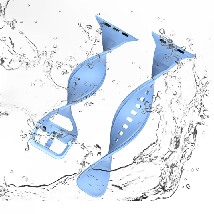 Silicone Stitching Watchband For Apple Watch Series, 7 41mm / 6&SE&5&4 40mm / 3&2&1 38mm, 7 45mm / 6&SE&5&4 44mm / 3&2&1 42mm