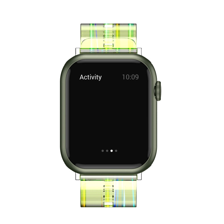 Aurora Transparent Silicone Watchband For Apple Watch Series, 7 41mm / 6&SE&5&4 40mm / 3&2&1 38mm, 7 45mm / 6&SE&5&4 44mm / 3&2&1 42mm