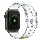 Aurora Transparent Silicone Watchband For Apple Watch Series, 7 41mm / 6&SE&5&4 40mm / 3&2&1 38mm, 7 45mm / 6&SE&5&4 44mm / 3&2&1 42mm