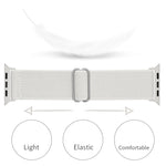 Polyester Nylon Watchband For Apple Watch Series, 7 41mm / 6&SE&5&4 40mm / 3&2&1 38mm, 7 45mm / 6&SE&5&4 44mm / 3&2&1 42mm