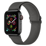 Polyester Nylon Watchband For Apple Watch Series, 7 41mm / 6&SE&5&4 40mm / 3&2&1 38mm, 7 45mm / 6&SE&5&4 44mm / 3&2&1 42mm