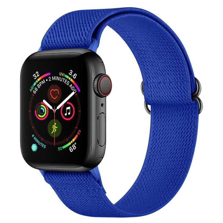 Polyester Nylon Watchband For Apple Watch Series, 7 41mm / 6&SE&5&4 40mm / 3&2&1 38mm, 7 45mm / 6&SE&5&4 44mm / 3&2&1 42mm