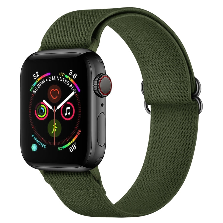 Polyester Nylon Watchband For Apple Watch Series, 7 41mm / 6&SE&5&4 40mm / 3&2&1 38mm, 7 45mm / 6&SE&5&4 44mm / 3&2&1 42mm
