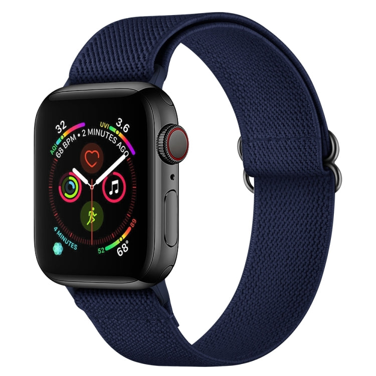 Polyester Nylon Watchband For Apple Watch Series, 7 41mm / 6&SE&5&4 40mm / 3&2&1 38mm, 7 45mm / 6&SE&5&4 44mm / 3&2&1 42mm