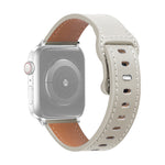 Butterfly Buckle Cowhide Leather Watchband For Apple Watch Series, 7 41mm / 6&SE&5&4 40mm / 3&2&1 38mm, 7 45mm / 6&SE&5&4 44mm / 3&2&1 42mm