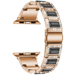 22mm Metal Opal Watchband For Apple Watch Series, 7 41mm / 6&SE&5&4 40mm / 3&2&1 38mm, 7 45mm / 6&SE&5&4 44mm / 3&2&1 42mm