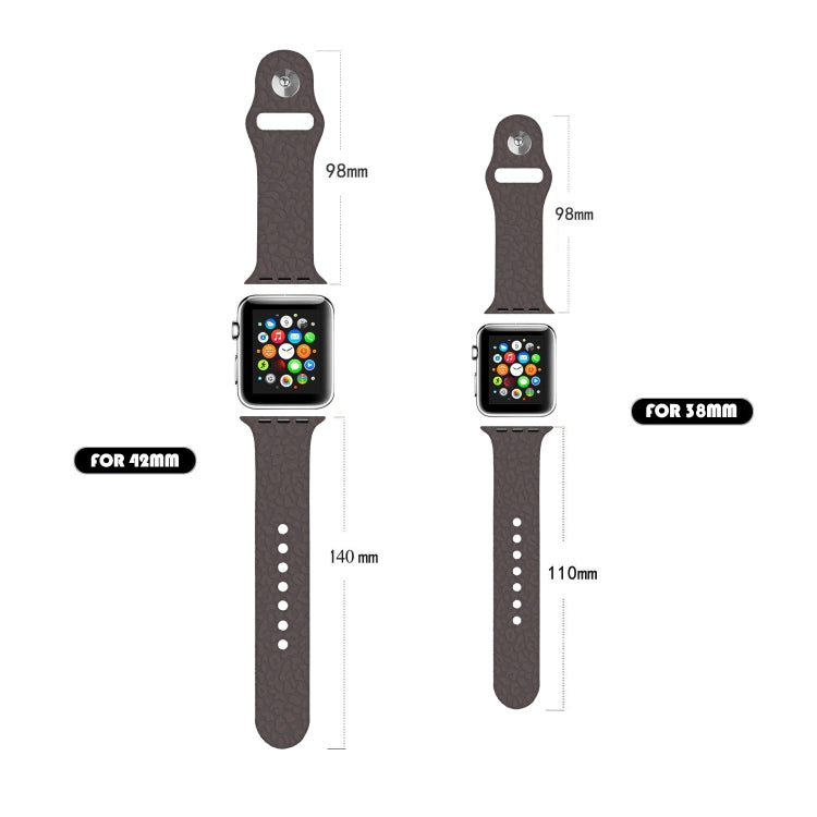 سوار ساعة من السيليكون بنقش نمط الفهد لسلسلة Apple Watch، 7 41مم / 6&SE&5&4 40مم / 3&2&1 38مم، 7 45مم / 6&SE&5&4 44مم / 3&2&1 42مم