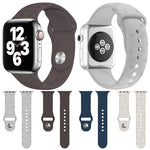 Dog Paw Embossing Silicone Watchband For Apple Watch Series, 7 41mm / 6&SE&5&4 40mm / 3&2&1 38mm, 7 45mm / 6&SE&5&4 44mm / 3&2&1 42mm