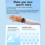 L21 1.69 inch TFT Screen Smart Watch,Support Blood Pressure Monitoring / Sleep Monitoring