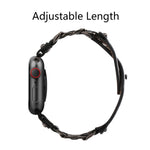 Genuine Leather Male Style Watchband For Apple Watch Series, 7 41mm / 6&SE&5&4 40mm / 3&2&1 38mm, 7 45mm / 6&SE&5&4 44mm / 3&2&1 42mm