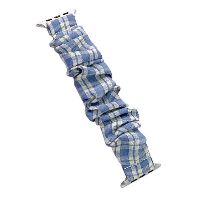 Single Loop Elasticity Cloth Grid Watchband For Apple Watch Series, 7 41mm / 6&SE&5&4 40mm / 3&2&1 38mm, 7 45mm / 6&SE&5&4 44mm / 3&2&1 42mm