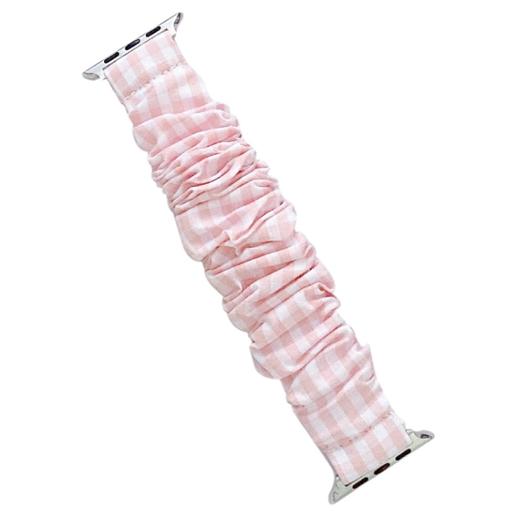 Single Loop Elasticity Cloth Grid Watchband For Apple Watch Series, 7 41mm / 6&SE&5&4 40mm / 3&2&1 38mm, 7 45mm / 6&SE&5&4 44mm / 3&2&1 42mm