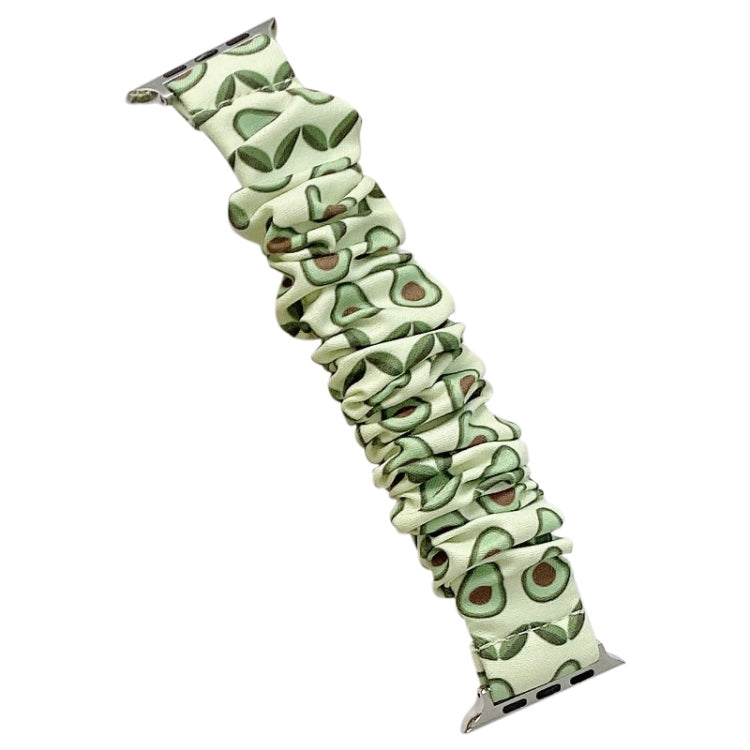 Single Loop Elasticity Cloth Fruit Watchband For Apple Watch Series, 7 41mm / 6&SE&5&4 40mm / 3&2&1 38mm, 7 45mm / 6&SE&5&4 44mm / 3&2&1 42mm