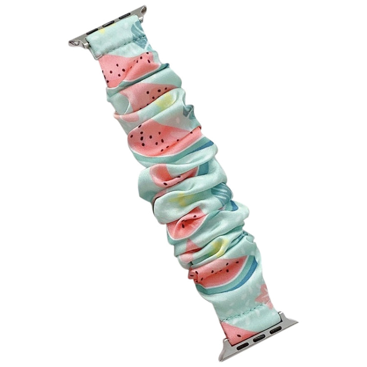 Single Loop Elasticity Cloth Fruit Watchband For Apple Watch Series, 7 41mm / 6&SE&5&4 40mm / 3&2&1 38mm, 7 45mm / 6&SE&5&4 44mm / 3&2&1 42mm