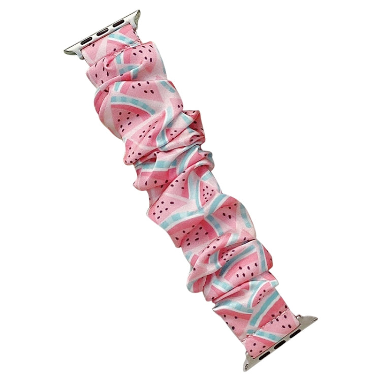 Single Loop Elasticity Cloth Fruit Watchband For Apple Watch Series, 7 41mm / 6&SE&5&4 40mm / 3&2&1 38mm, 7 45mm / 6&SE&5&4 44mm / 3&2&1 42mm