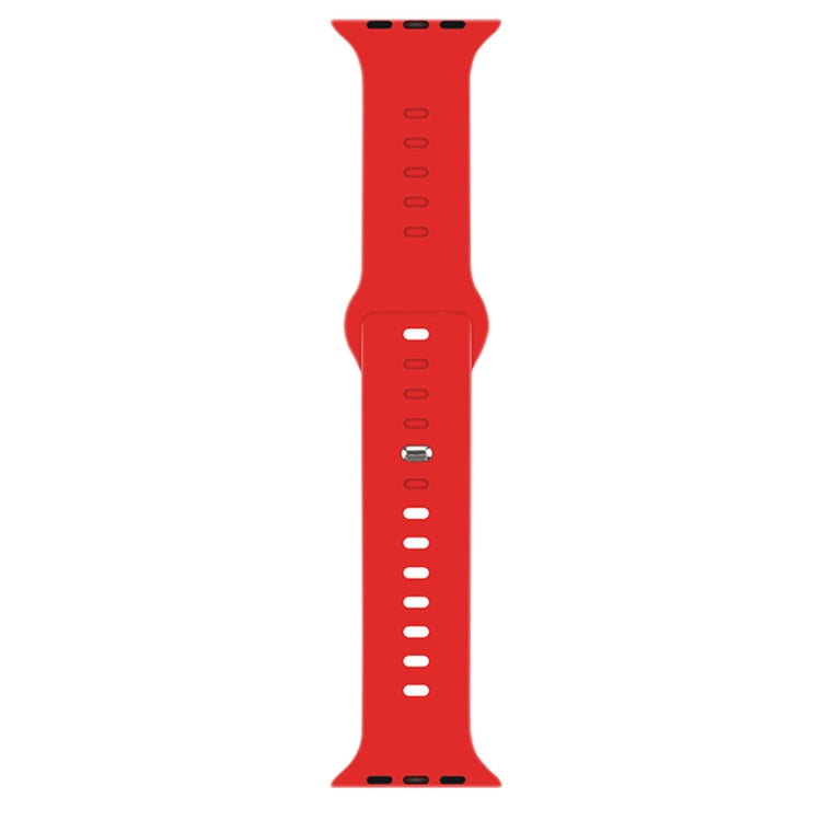 Liquid Silicone Watchband For Apple Watch Series, 7 45mm / 6&SE&5&4 44mm / 3&2&1 42mm