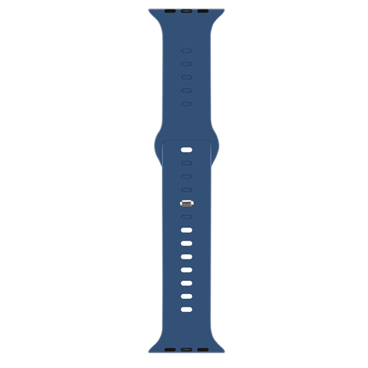 Liquid Silicone Watchband For Apple Watch Series, 7 45mm / 6&SE&5&4 44mm / 3&2&1 42mm