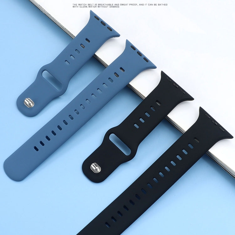 Liquid Silicone Watchband For Apple Watch Series, 7 45mm / 6&SE&5&4 44mm / 3&2&1 42mm