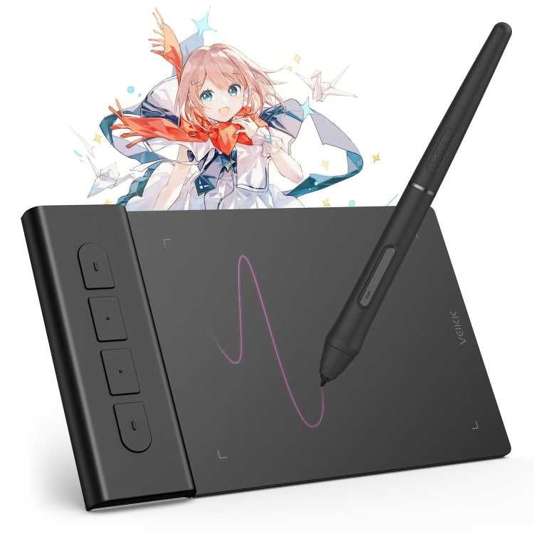 لوحة رسم رقمية VEIKK VK430 مقاس 4x3 بوصة مع حساسية ضغط 8192 مستوى