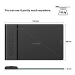 لوحة رسم رقمية VEIKK VK430 مقاس 4x3 بوصة مع حساسية ضغط 8192 مستوى