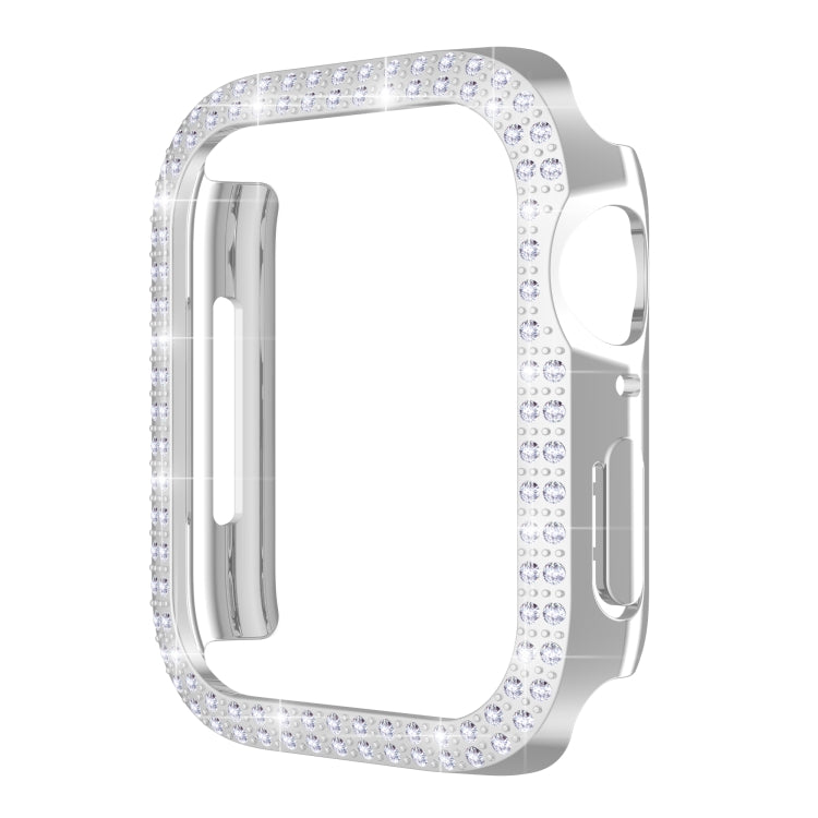 Double-Row Diamond PC Watch Case For Apple Watch Series, 7 41mm, 7 45mm