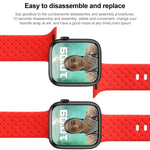 Braided Texture Silicone Watchband For Apple Watch Series, 7 41mm / 6&SE&5&4 40mm / 3&2&1 38mm, 7 45mm / 6&SE&5&4 44mm / 3&2&1 42mm