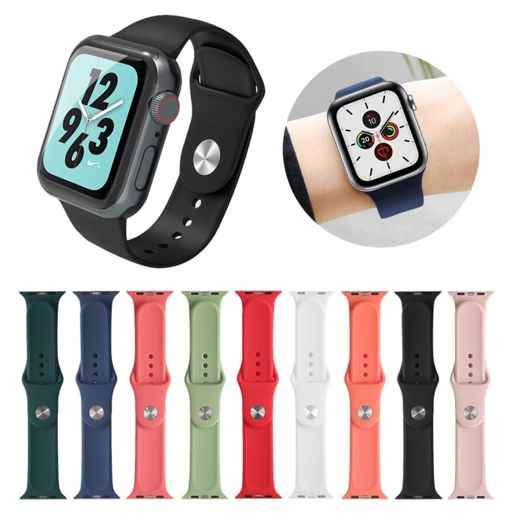 Mutural Liquid Silicone Watchband, For Apple Watch Series 7 41mm / 6 & SE & 5 & 4 40mm / 3 & 2 & 1 38mm, For Apple Watch Ultra 49mm / Series 8&7 45mm / SE 2&6&SE&5&4 44mm / 3&2&1 42mm