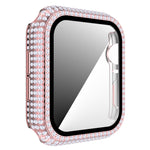 Diamond PC + Tempered Glass Watch Case For Apple Watch Series, 3&2&1 38mm, 3&2&1 42mm