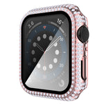 Diamond PC + Tempered Glass Watch Case For Apple Watch Series, 3&2&1 38mm, 3&2&1 42mm