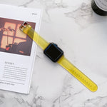 Jelly Transparent Watchband For Apple Watch Series, 7 41mm / 6&SE&5&4 40mm / 3&2&1 38mm, 7 45mm / 6&SE&5&4 44mm / 3&2&1 42mm