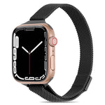 Milanese Small Waist Watchband For Apple Watch Series, 7 41mm / 6&SE&5&4 40mm / 3&2&1 38mm, 7 45mm / 6&SE&5&4 44mm / 3&2&1 42mm